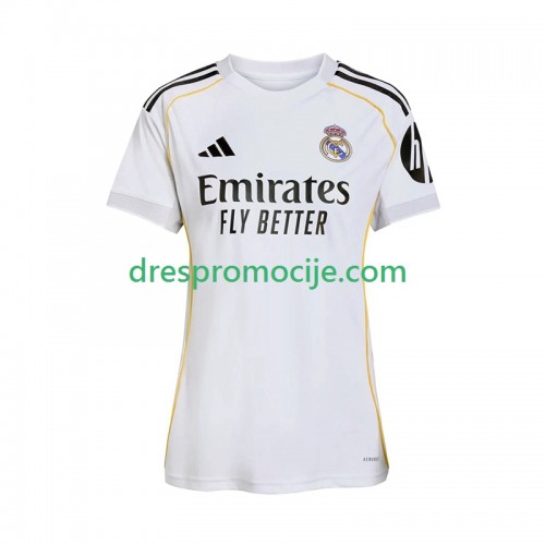 Real Madrid Dres Ženska Domaći 2025/2026 Kratkih Rukava Real Madrid Dres Ženska Domaći 2025/2026 Kratkih Rukava